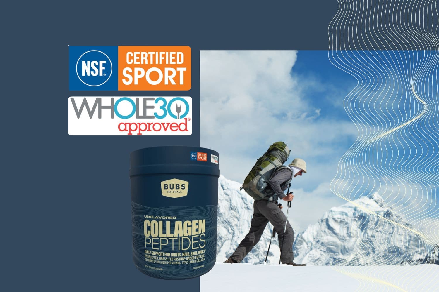 BUBS Collagen Peptides are Third-Party Certified